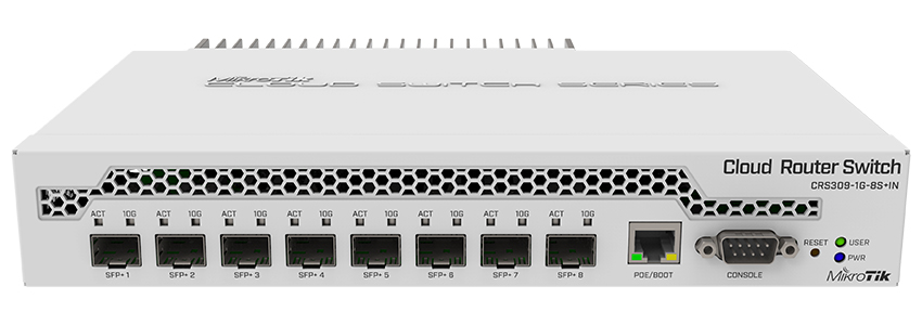 You Recently Viewed MikroTik CRS309-1G-8S+IN Cloud Router Switch L5 Image